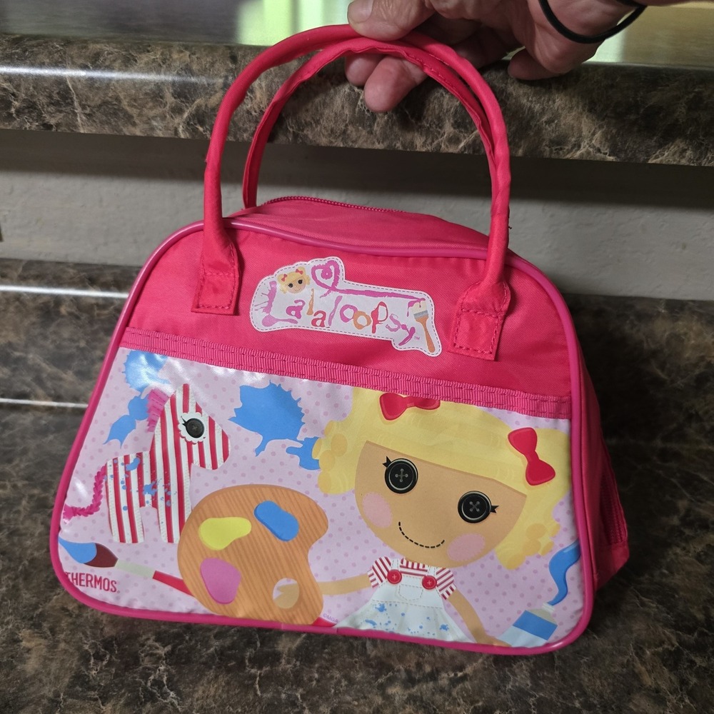 Lalaloopsy Spot Splatter Splash Thermos Lunch Bag Pink Insulated Vintage 2010s